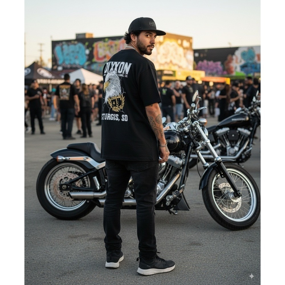 Dixxon Flannel Co Let Freedom Caw Sturgis‎ SD Eagle Black T-Shirt 3XL Cotton - Picture 2 of 5